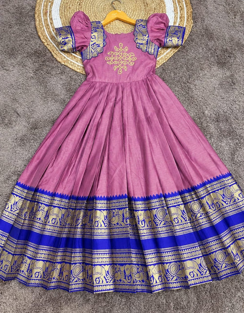 Load image into Gallery viewer, Festive Mother and Daughter Twinning Pink Gown Dress
