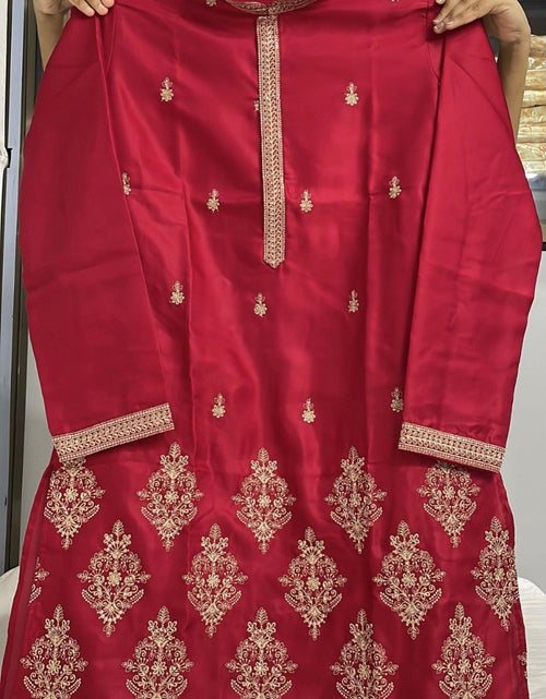 Load image into Gallery viewer, Men's Festive Diwali Embroidered Silk Kurta Pyjama Set – Elegant Diwali &amp; Wedding Wear
