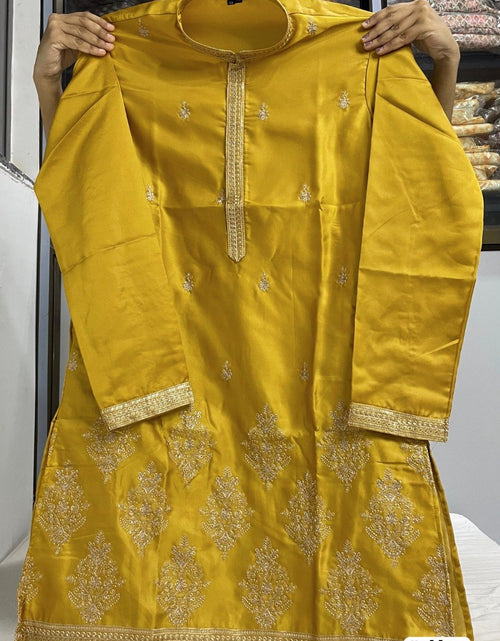 Load image into Gallery viewer, Men's Festive Diwali Embroidered Silk Kurta Pyjama Set – Elegant Diwali &amp; Wedding Wear
