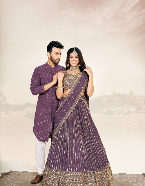 Load image into Gallery viewer, Festive Wedding Wear Couples Wear Same Matching Outfits Set Royal Export
