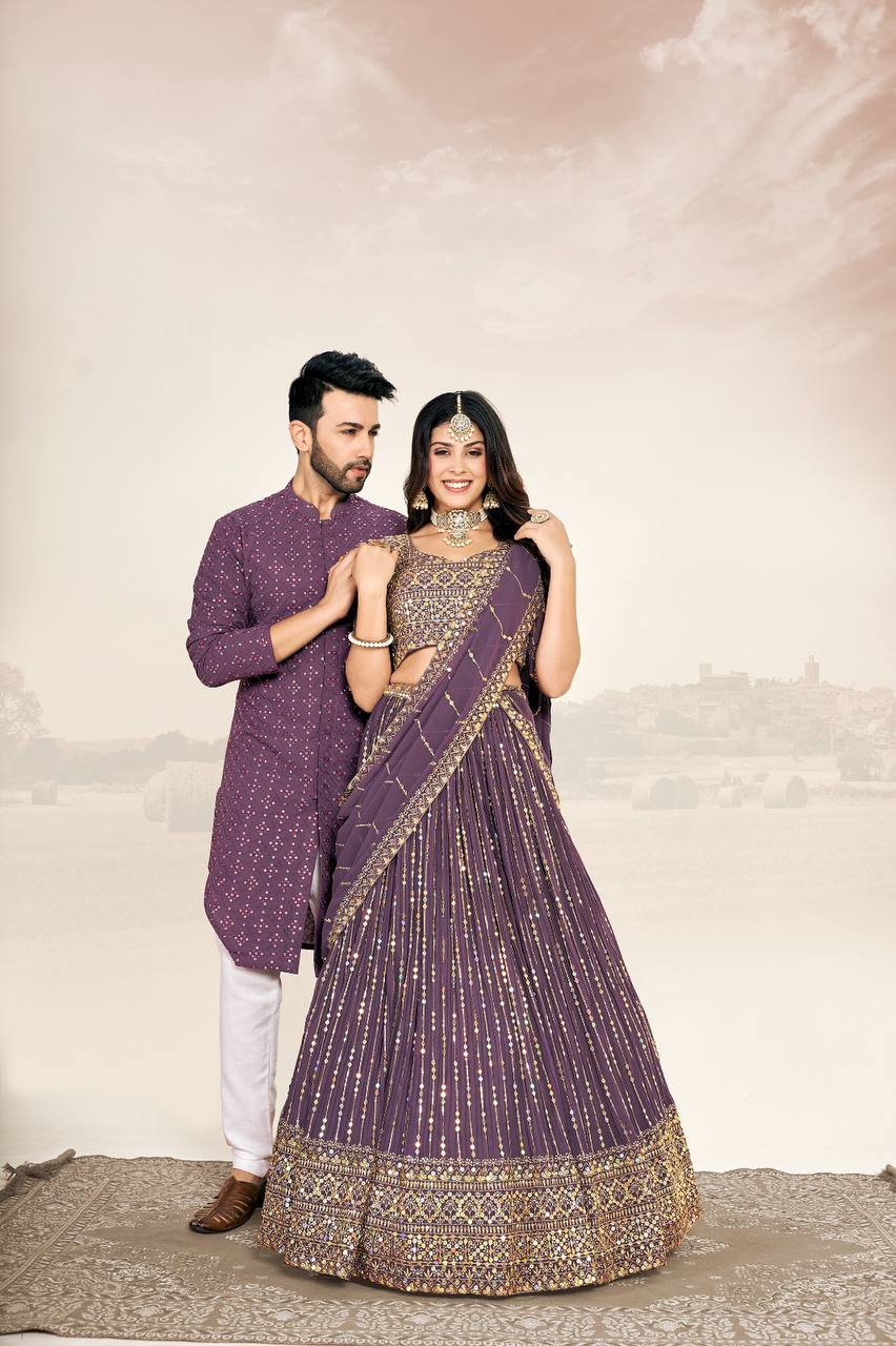 Festive Wedding Wear Couples Wear Same Matching Outfits Set Royal Export