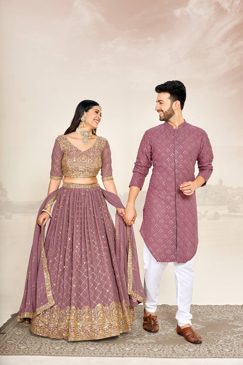 Festive Wedding Wear Couples Wear Same Matching Outfits Set Royal Export