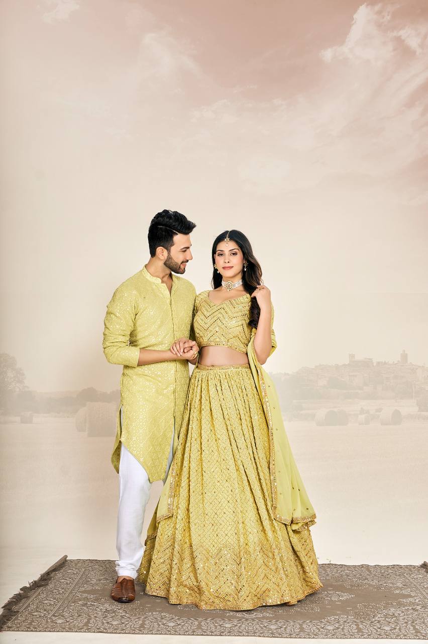 Festive Wedding Wear Couples Wear Same Matching Outfits Set Royal Export