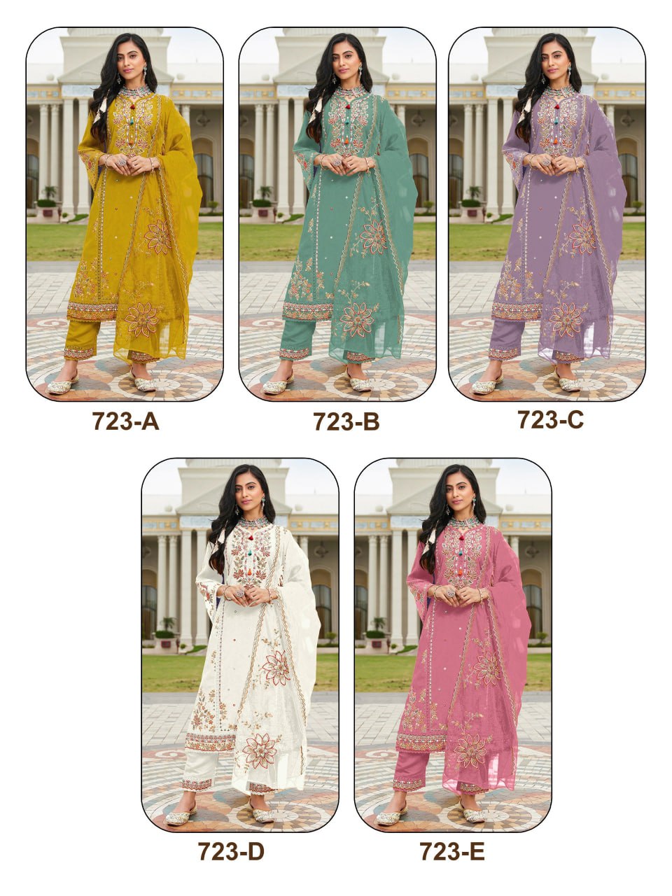 Festive Designer Women Kurta Pant Dupatta Set mahezon