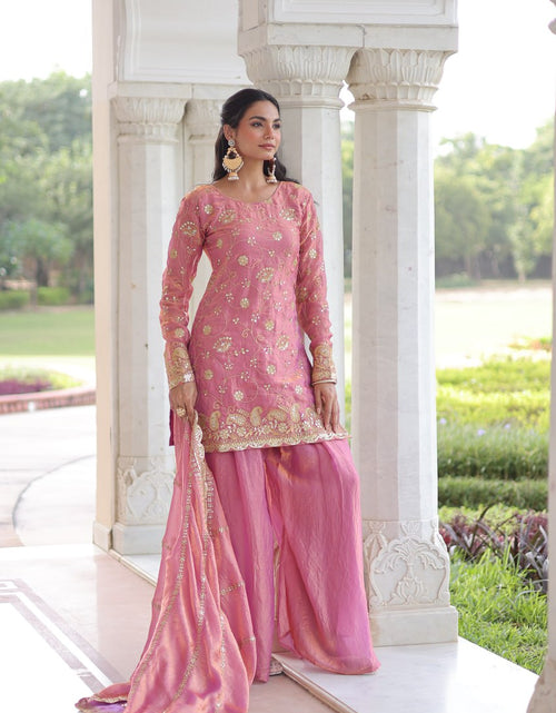 Load image into Gallery viewer, Wedding Designer Women Top Sharara with Dupatta mahezon
