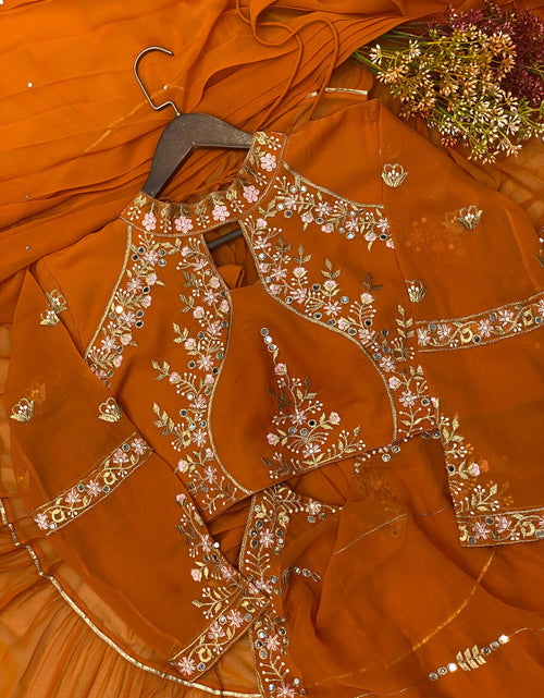 Load image into Gallery viewer, Party Wear Ready to wear Lehenga Saree mahezon
