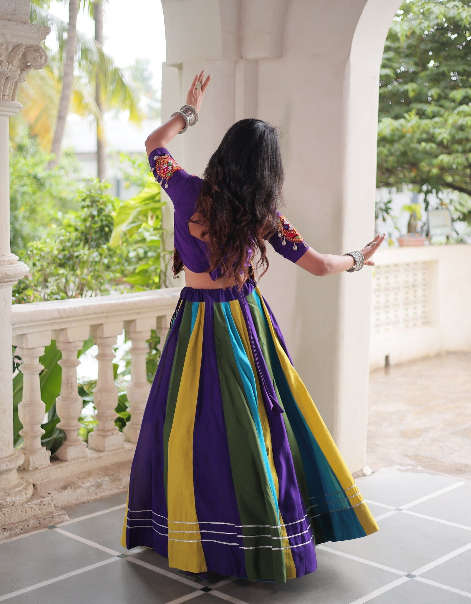 Navratri Garba Embroidery Women Lehenga Choli mahezon