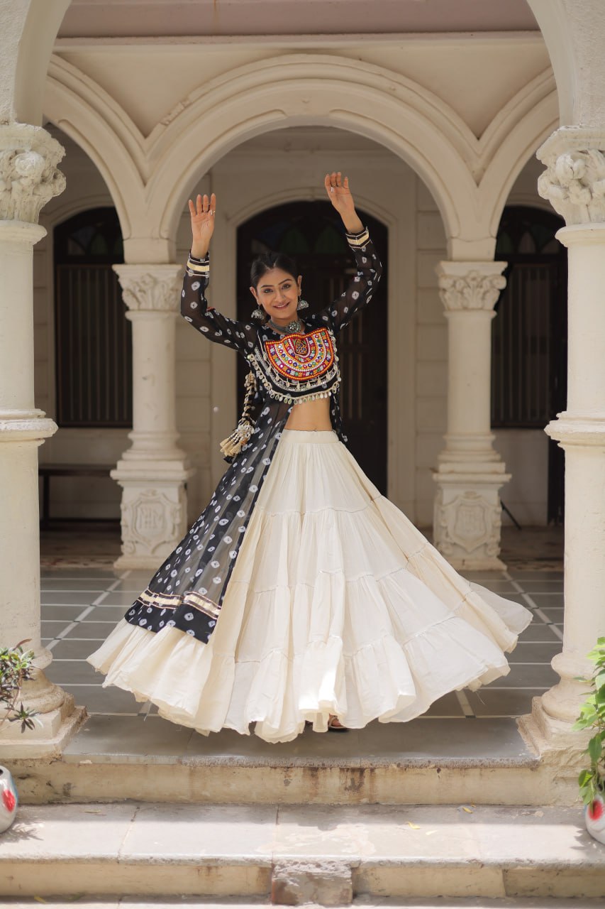 Navratri Garba Women’s Kurti Lehenga Dress mahezon