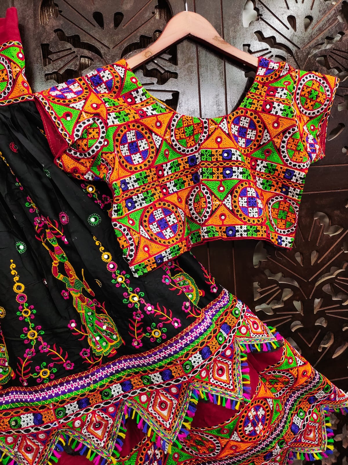 Traditional Navratri Embroidery Women Lehenga Choli mahezon
