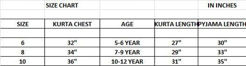 Load image into Gallery viewer, Kid Boy Kurta Size Chart
