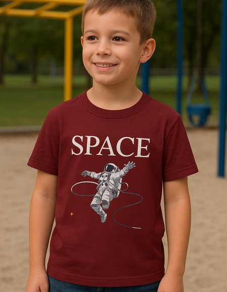 Kid Boy Space Printed T-Shirt Printrove