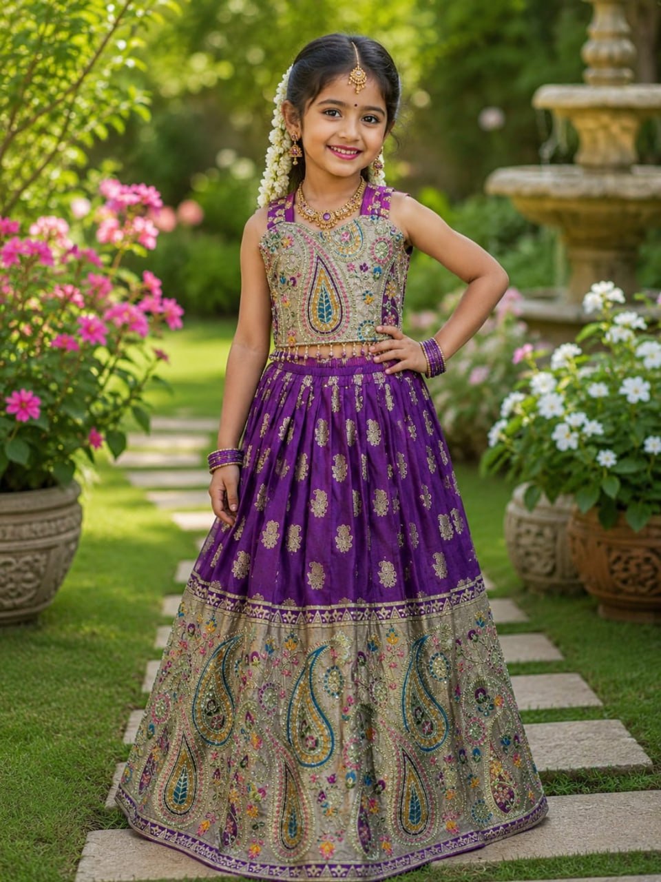 Festive Mother Daughter Twinning Lehenga Choli Dupatta Outfit Set mahezon