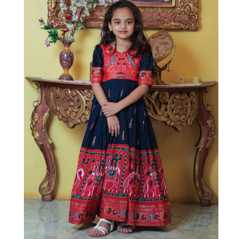 Kids Ethnic Girls Gown Frock mahezon