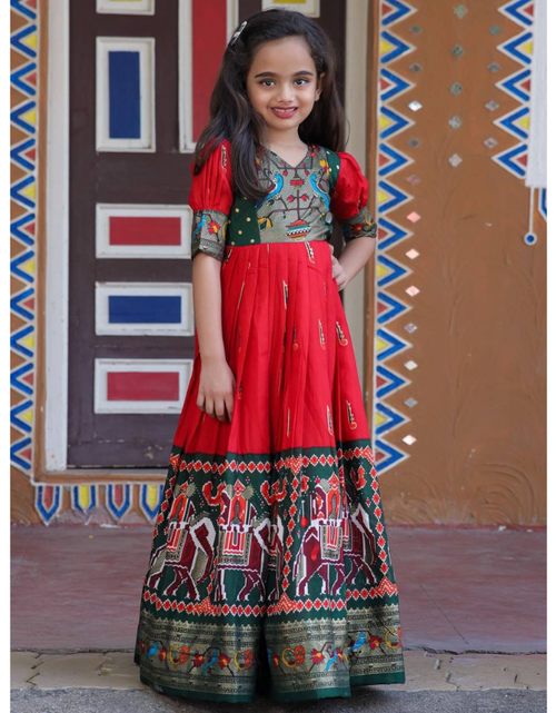 Load image into Gallery viewer, Kids Ethnic Girls Gown Frock mahezon

