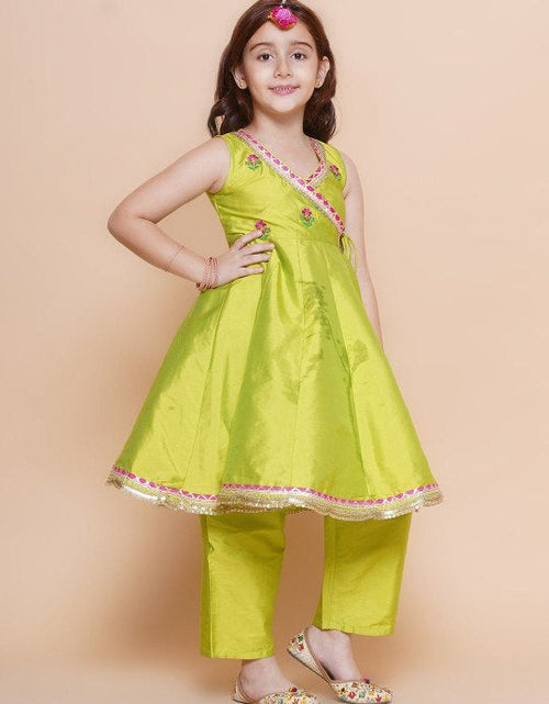 Load image into Gallery viewer, Kids Girl Fancy Kurta Pant Dupatta Set Party Wear mahezon
