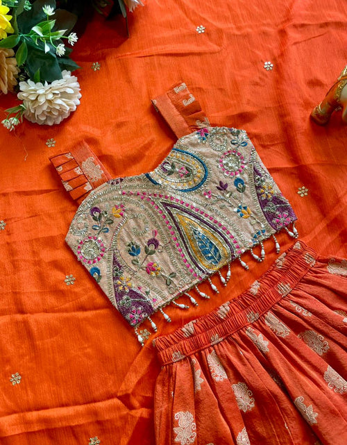 Load image into Gallery viewer, Festive Mother Daughter Twinning Lehenga Choli Dupatta Outfit Set mahezon
