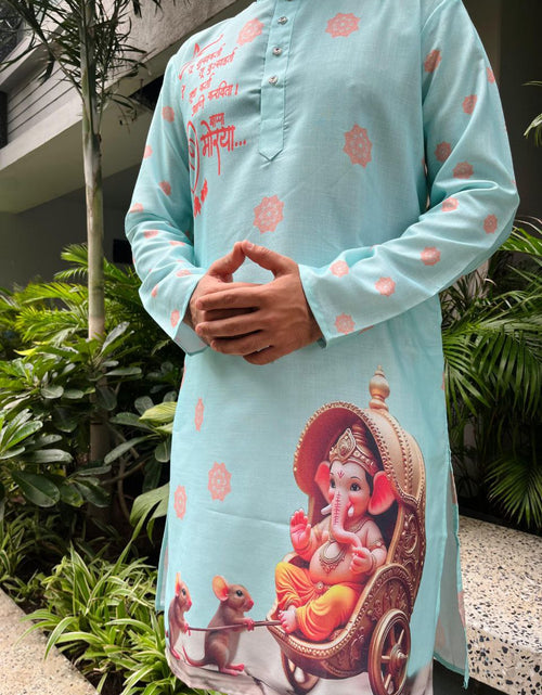 Load image into Gallery viewer, Men’s Ganesh Chaturthi Traditional Kurta Pajama mahezon
