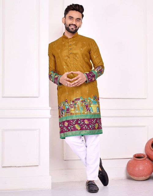 Load image into Gallery viewer, Couple Wear Same Matching Men Kurta Pajama Women Lehenga Choli Dupatta mahezon
