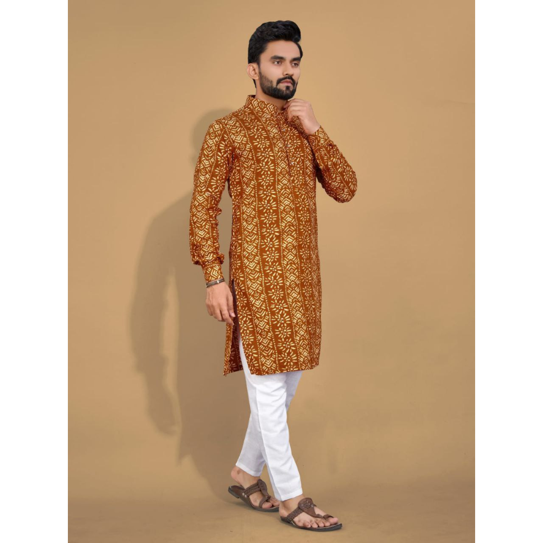 Men's Ethnic Cotton Kurta Pajama Set mahezon