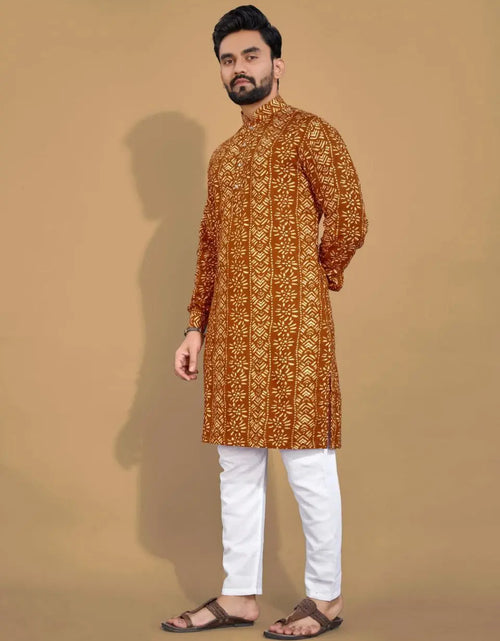 Load image into Gallery viewer, Men&#39;s Ethnic Cotton Kurta Pajama Set mahezon
