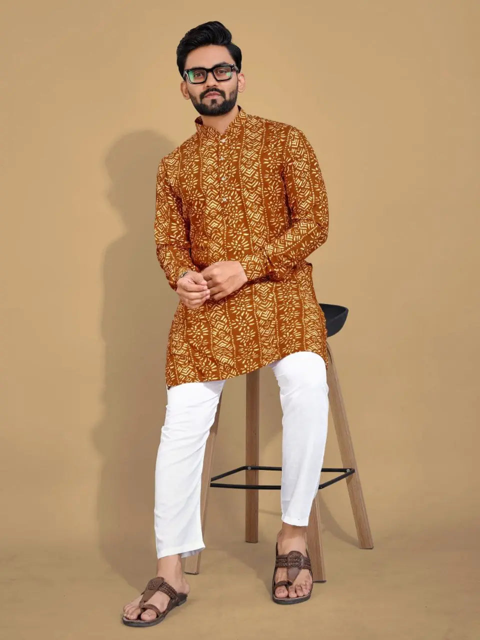 Men's Ethnic Cotton Kurta Pajama Set mahezon