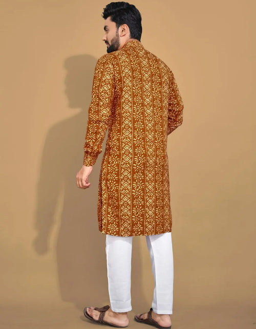 Load image into Gallery viewer, Men&#39;s Ethnic Cotton Kurta Pajama Set mahezon
