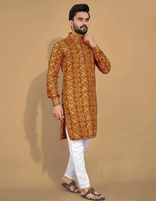 Load image into Gallery viewer, Men&#39;s Ethnic Cotton Kurta Pajama Set mahezon
