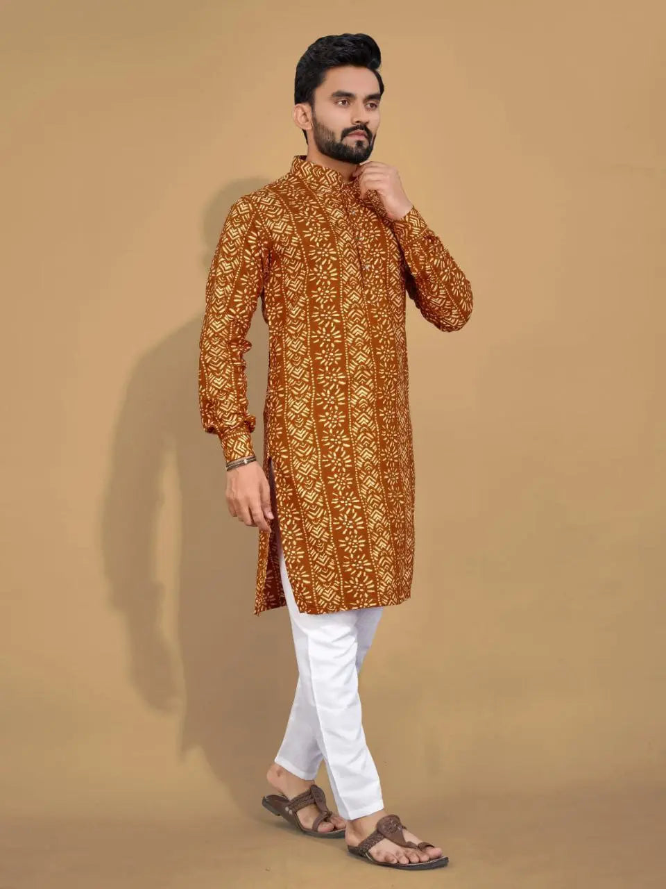 Men's Ethnic Cotton Kurta Pajama Set mahezon