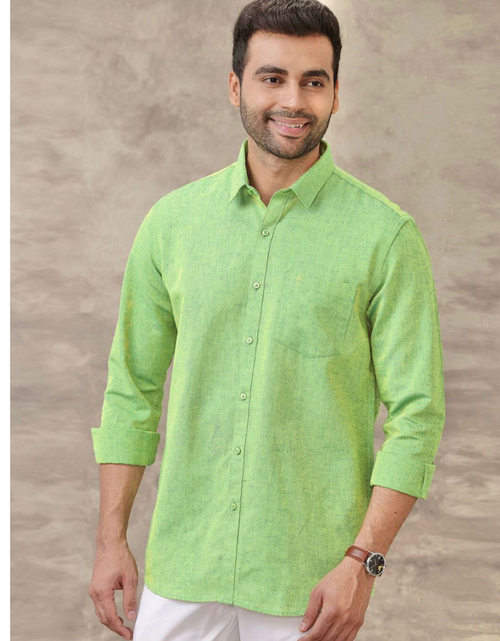 Load image into Gallery viewer, Men&#39;s Cotton Plain Full Sleeves Shirt mahezon
