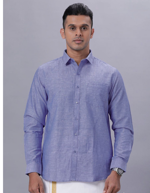 Load image into Gallery viewer, Men&#39;s Cotton Plain Full Sleeves Shirt mahezon
