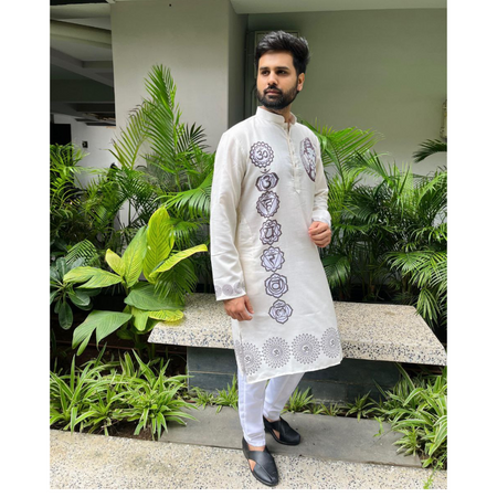 Men’s Ganesh Chaturthi Special Kurta Pajama Set mahezon