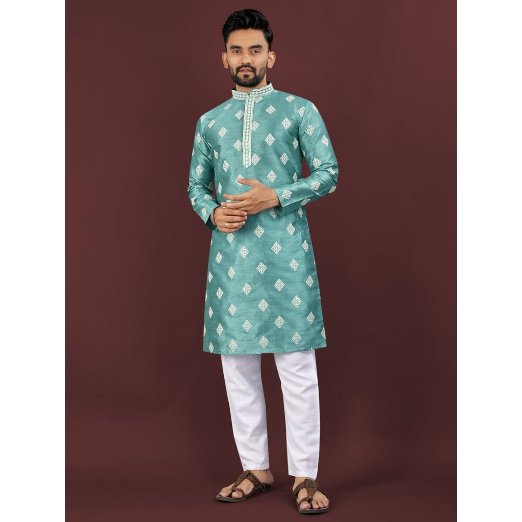 Men’s Sequence Embroidery Kurta Pajama mahezon