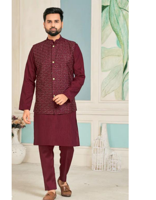 Load image into Gallery viewer, Traditional Mens Kurta Pant Jacket - mahezon
