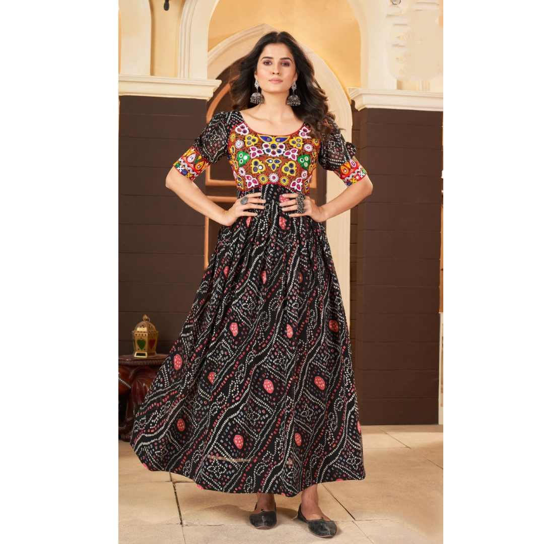 Navratri Traditional Indian Women Gown Dress mahezon