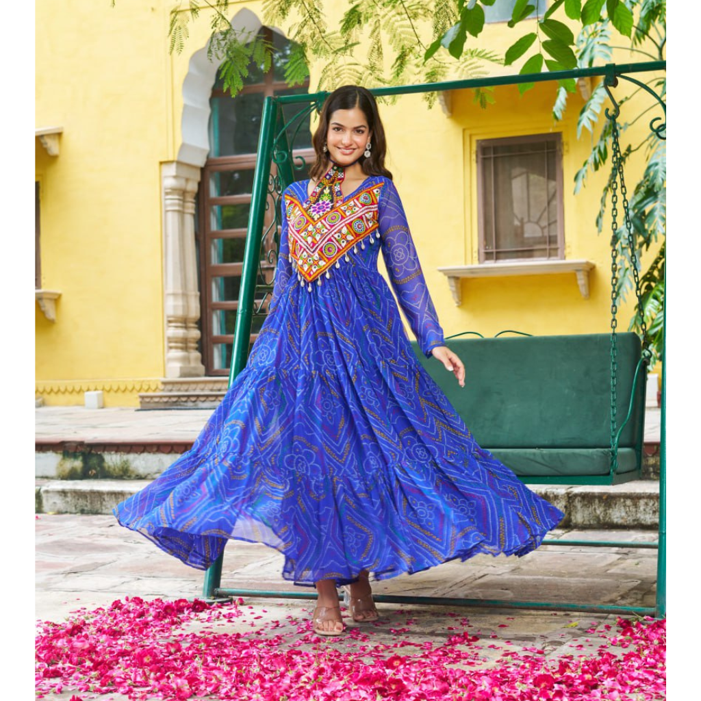 Navratri Traditional Indian Women Gown Dress mahezon