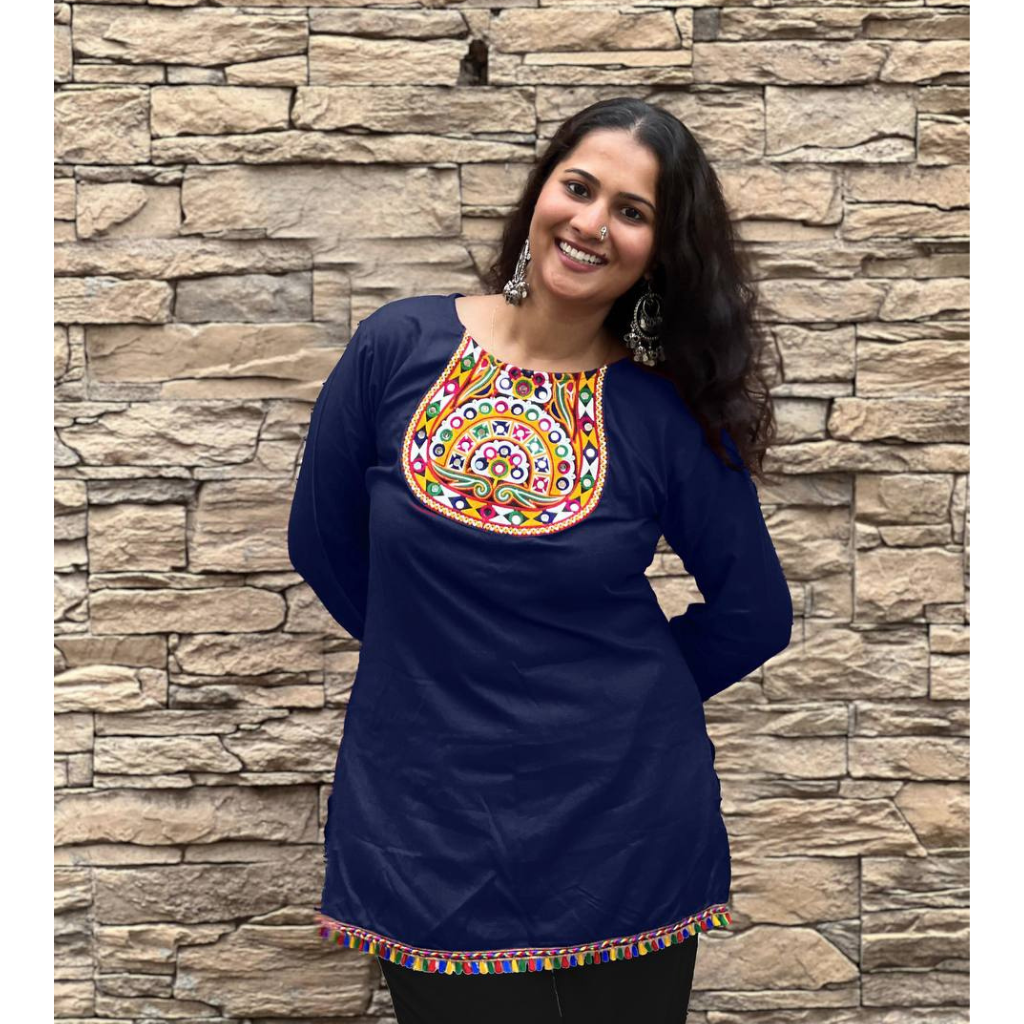 Navratri Festive Garba Women’s Short Top mahezon