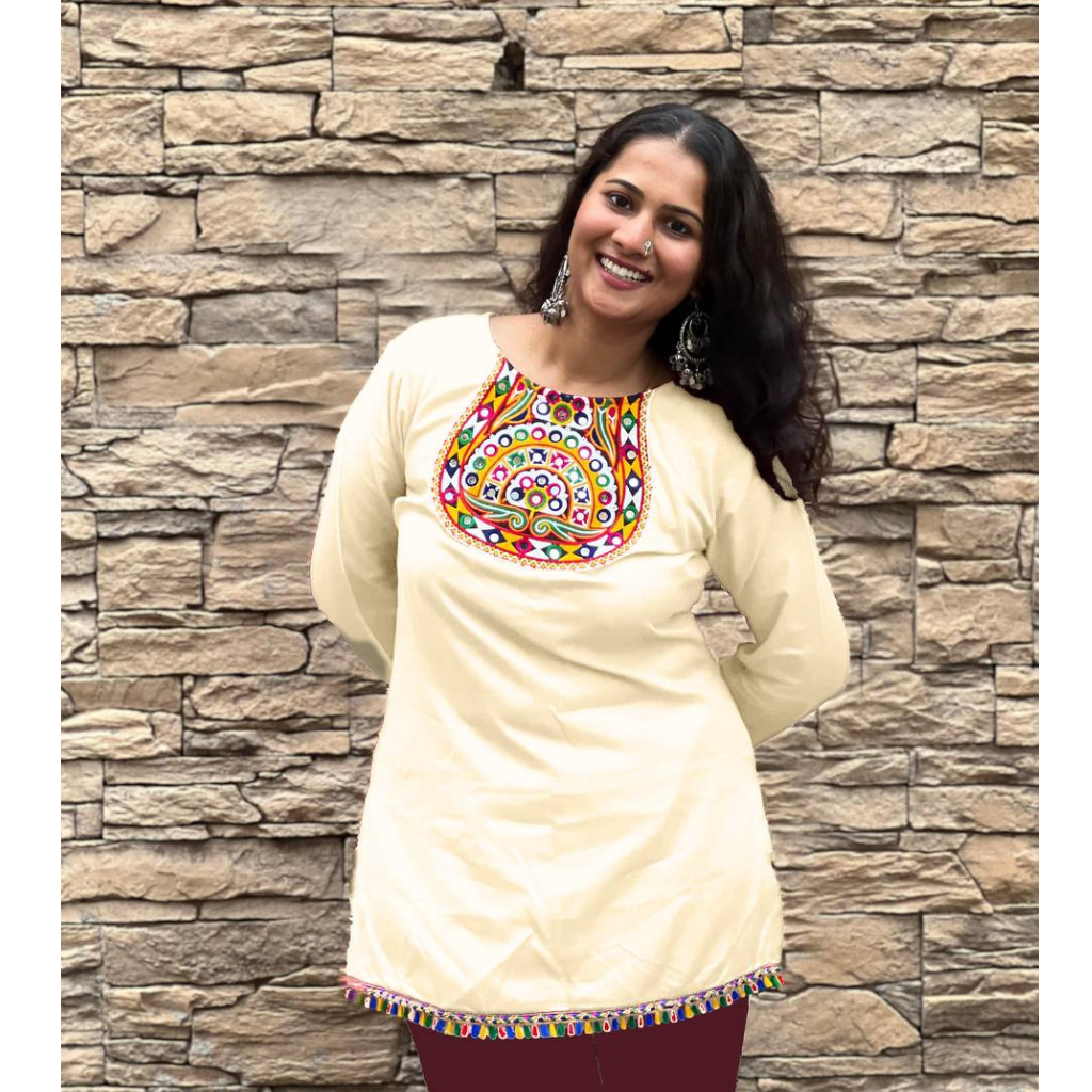 Navratri Festive Garba Women’s Short Top mahezon