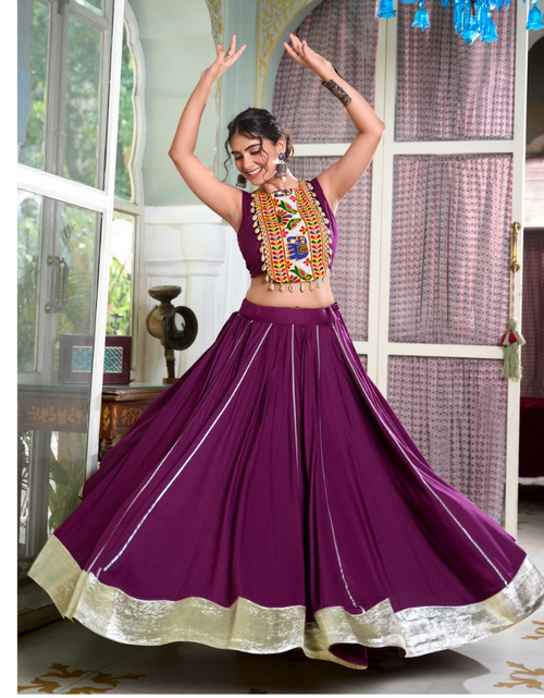 Load image into Gallery viewer, Navratri Gamthi Embroidery Women Lehenga Choli mahezon
