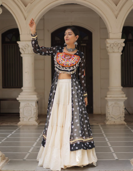 Navratri Garba Women’s Kurti Lehenga Dress mahezon