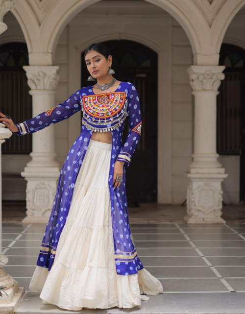 Load image into Gallery viewer, Navratri Garba Women’s Kurti Lehenga Dress mahezon
