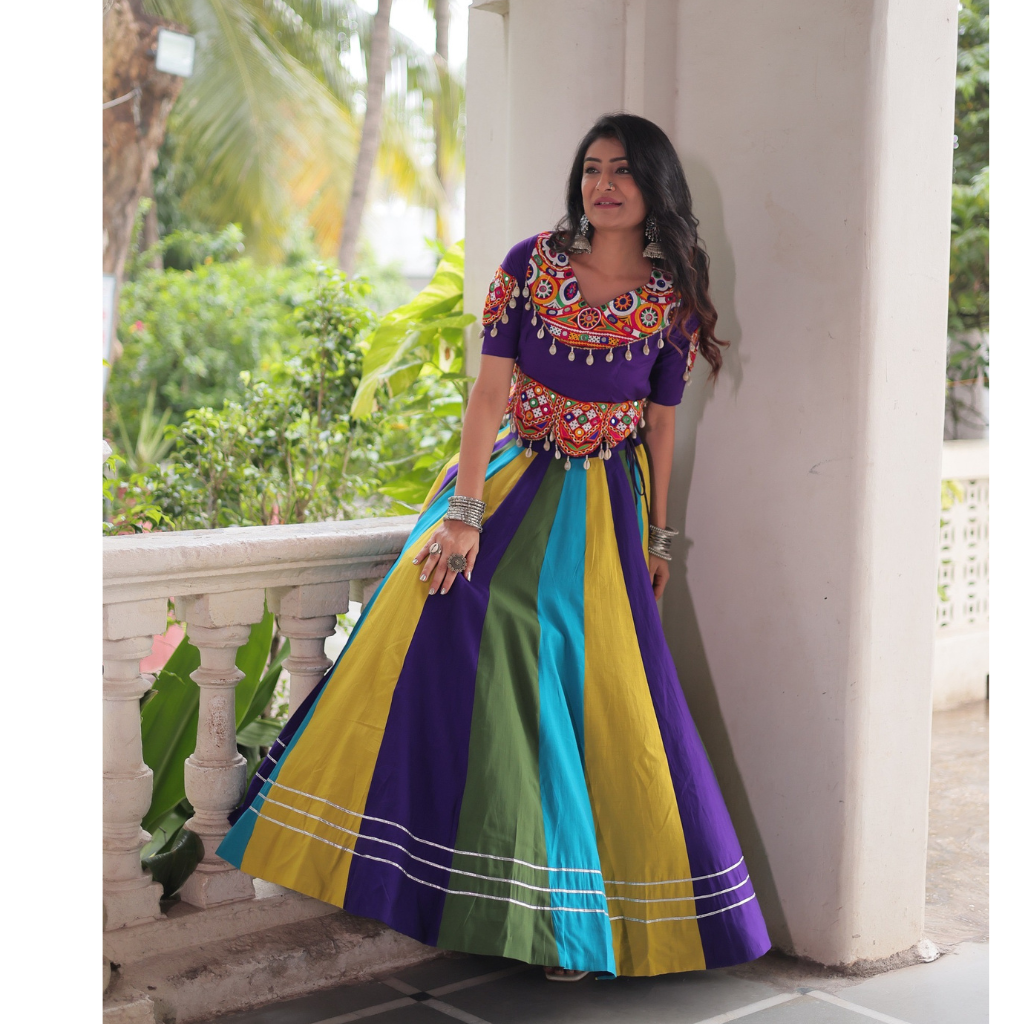 Navratri Garba Embroidery Women Lehenga Choli mahezon