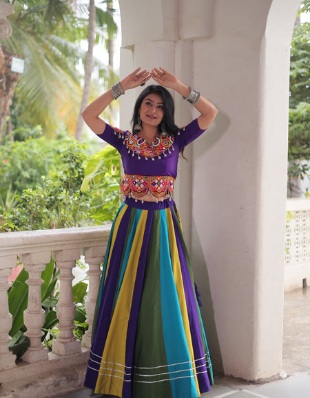 Navratri Garba Embroidery Women Lehenga Choli mahezon