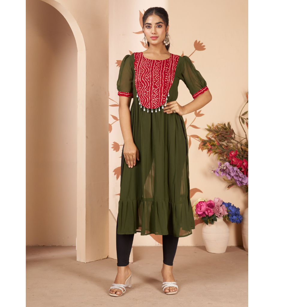 Navratri Garba Women Kurti mahezon
