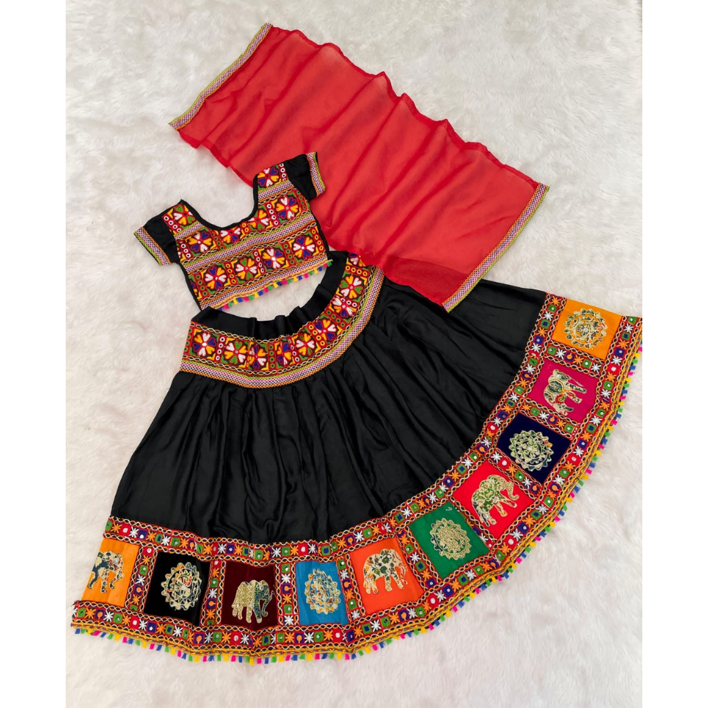 Navratri Garba Kids Girls Chaniya Choli Dupatta mahezon