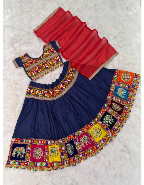 Load image into Gallery viewer, Navratri Garba Kids Girls Chaniya Choli Dupatta mahezon
