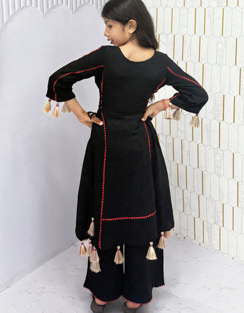 Load image into Gallery viewer, Navratri Garba Kids Girls Kurti Palazzo Dress mahezon
