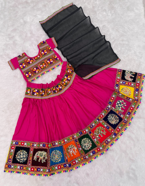 Load image into Gallery viewer, Navratri Garba Kids Girls Chaniya Choli Dupatta mahezon
