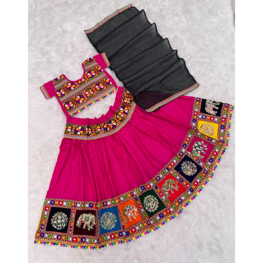 Navratri Garba Kids Girls Chaniya Choli Dupatta mahezon