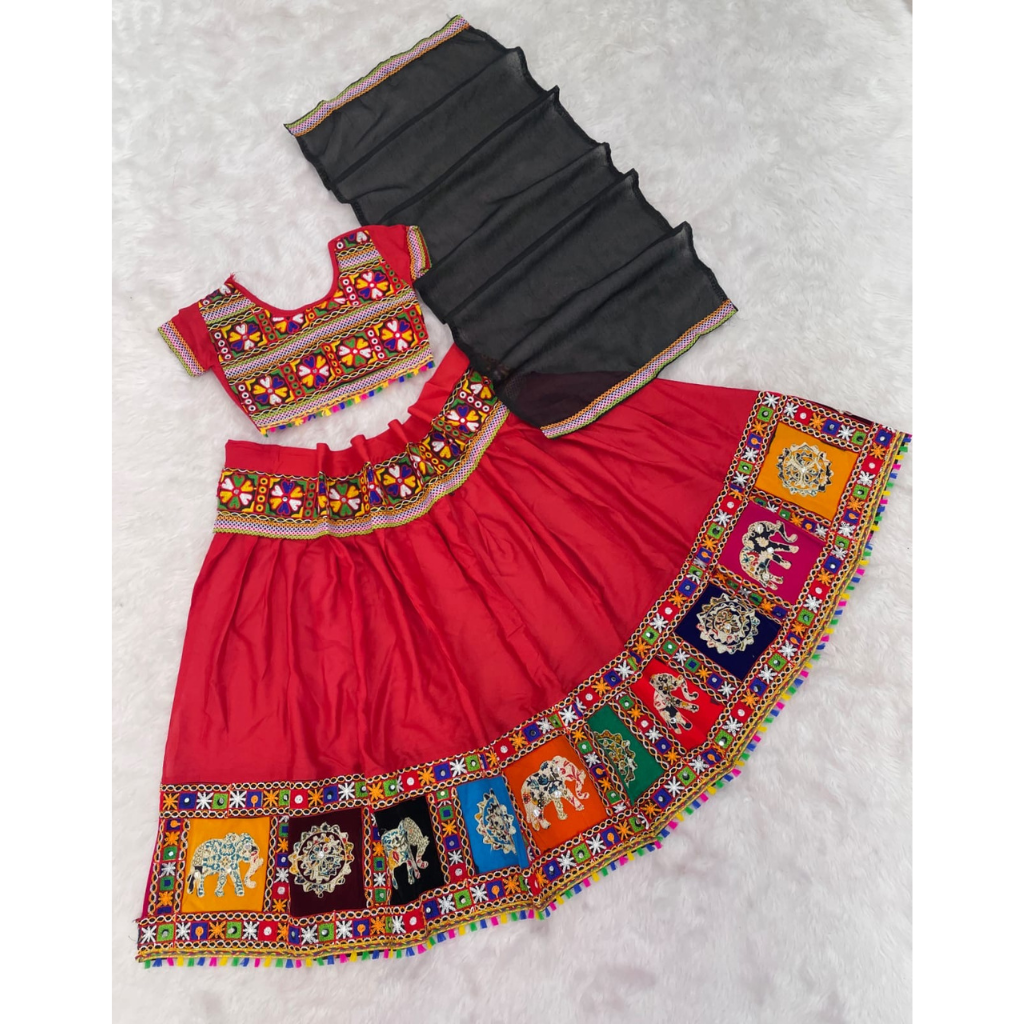 Navratri Garba Kids Girls Chaniya Choli Dupatta mahezon