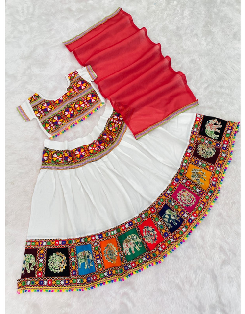Load image into Gallery viewer, Navratri Garba Kids Girls Chaniya Choli Dupatta mahezon
